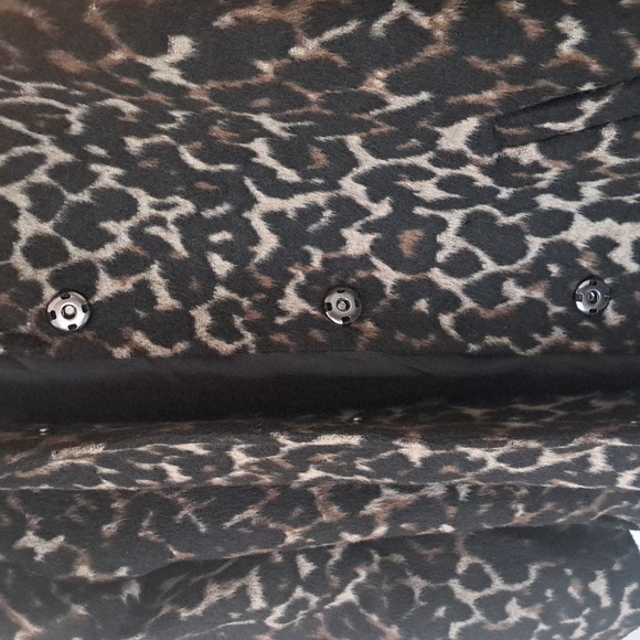 Cheetah Azelhazel hazel hazelhaze Adorable  Print Lined Coat w Pockets szXL EUC - Picture 5 of 8